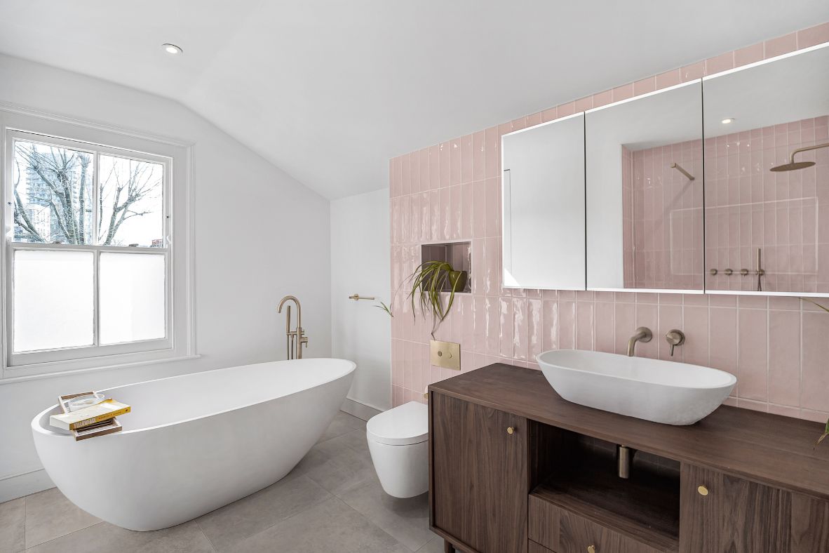 Two Stylish Bathrooms In South East London