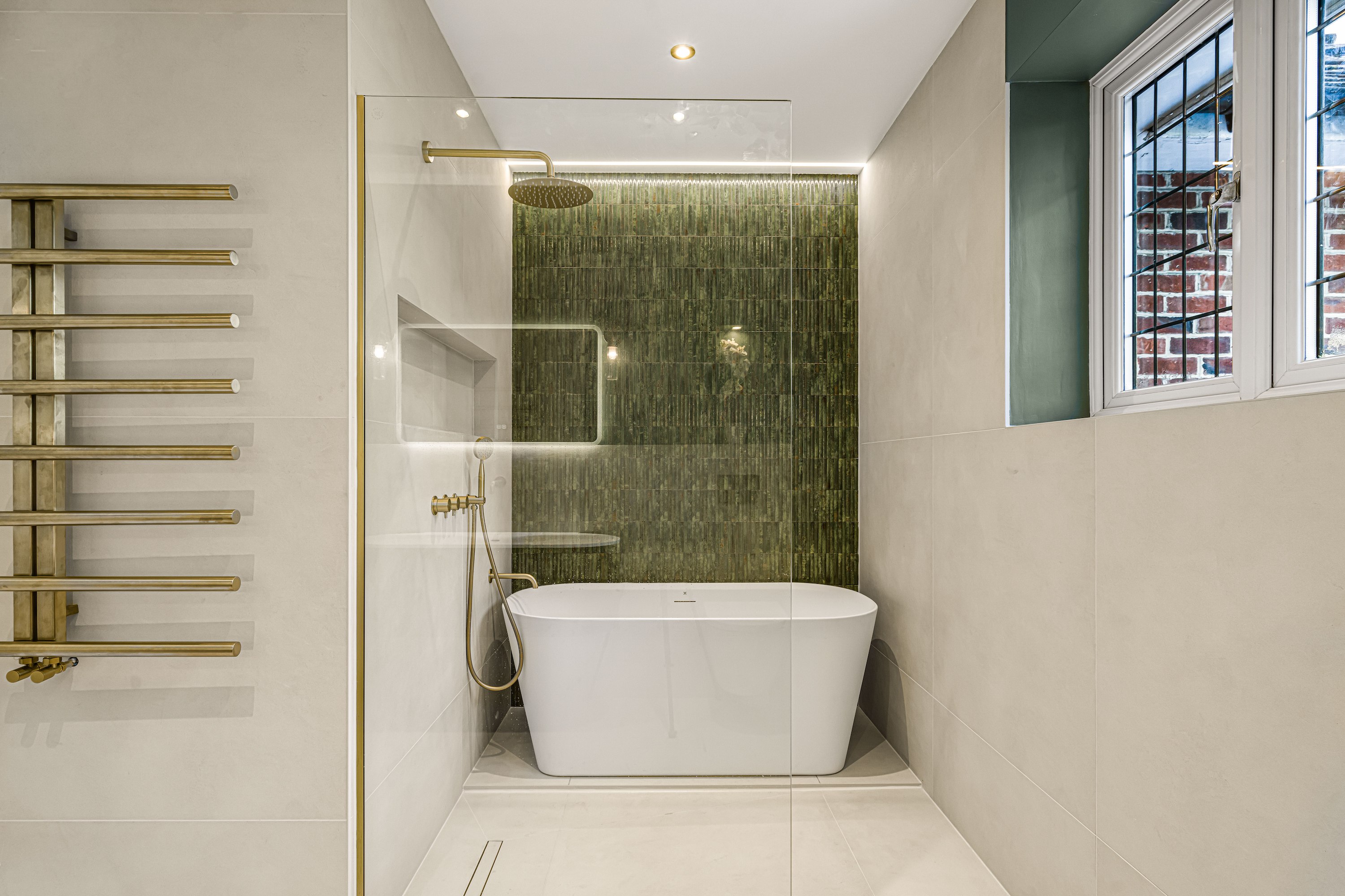 The Botanical & Brass Bathroom